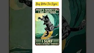 Factorytinsigns.com | Buy Retro Tin Signs l DIY Metal Poster #signs #tinsign #metalart #shorts #art