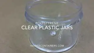 polystyrene ps Clear Plastic Jars