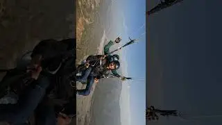 Paragliding experience in Rishikesh #rishikesh #paragliding #trending #travel #mountains