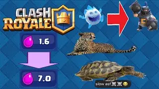 CLASH ROYALE'de en hızlıdan 🐅 en yavaşa 🐢 desteler ile oynadım❗