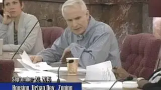 Housing, Urban Development and Zoning - September 23, 2015