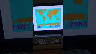 #FujiNet ISS (Intl Space Station) tracker working on #TRS80 Color Computer!