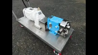 Waukesha Model 018-U1 positive displacement lobe type pump
