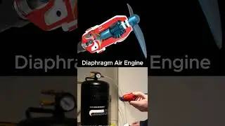 Diaphragm Air Engine  @TomStantonEngineering #mechanism #machine #engine #engineering #mechanic