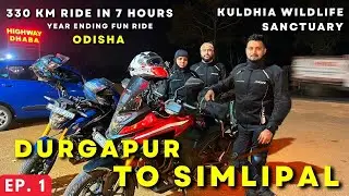 Durgapur to Simlipal Tour (330 km) | Kuldhia Wildlife Sanctuary Ride | Odisha 2025 | [EP. 1] 