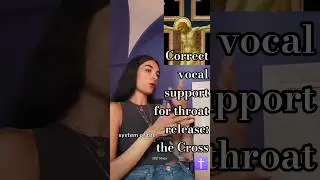 Correct vocal support for throat disengagement: the Cross ✝️