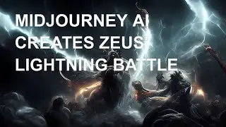 MIDJOURNEY AI CREATES ZEUS' LIGHTNING BATTLE - ABSTRAX ART