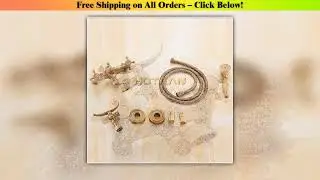 Chrome Bathroom Bath Tub Wall Mounted Hand Held Antique Brass Shower Head Kit Shower Faucet Mixer