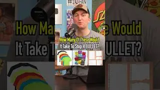 How Many To Stop A Bullet?! Part 2! #shorts #bullet #shirts #paper #debate #guesinggame