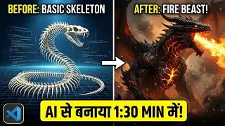 I Built a FIRE DRAGON Game in 90 Seconds using AI! 😱🔥