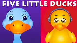 Five Little Ducks - Nursery Rhymes For Children With Lyrics - JamJammies Kids Songs