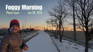 Plano TX Foggy Morning | Freezing Fog Advisory & Road Conditions | Dallas 