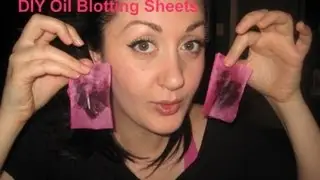 DIY Oil Blotting Sheets for Oily Skin! Great for the transition to Spring Weather!