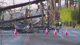 Report finds advanced decay, wind led to collapse of 26 power poles in Tukwila