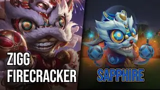 Firecracker Zigg Skin - Sapphire | League of Legends | Chromas Skin