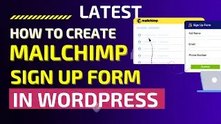 How to Create Mailchimp Signup Form Under 5 Minutes in WordPress (2023)
