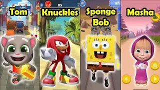 SpongeBob Run -Sonic Boom -Tom Gold Run -Masha and the Bear Run -Gameplay Android, iOS