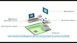 Doctorless Medical Diagnose Illnesses Telemedicine Health Kiosk in Public