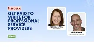 Free Live Event: Get Paid to Write for Professional Service Providers