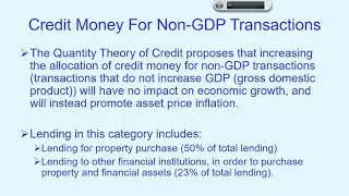 Lecture 9 part B Quantity Theory of Credit 01