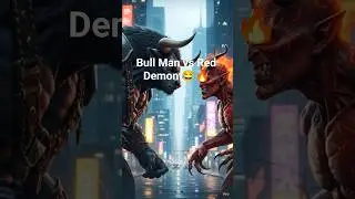 Bull Man vs Red Demon 😂🔥