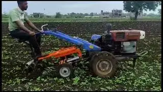 Power Tiller Attachment Use in Inter Cultivation #vst #tiller #attachments