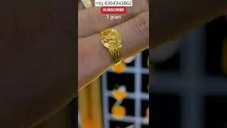 🔥only 3 gram gold ring design #gold #shorts #ring #goldring #viral #ganesh