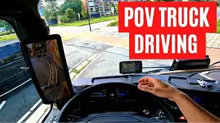 New Mercedes Actros - POV Truck Driving - Maassluis 🇳🇱 Cockpit View