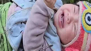 A 16-Year-Old Girl Raises Her Child Alone in the Forest, Unaware of the Dangers