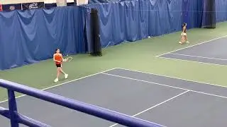 Ellet High School girls tennis team at Northeast Sectional Tournament 2022
