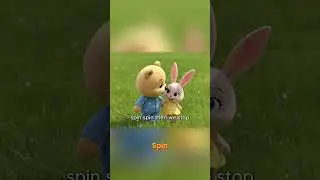 SPIN STOP THUMP 💓 ADORABLE ANIMAL DANCE CHALLENGE #shorts #animation #cute