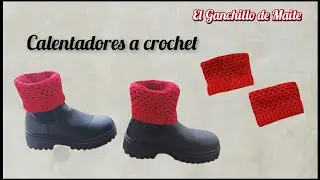 Calentadores a crochet para botas , diferentes medidas, nivel principiante.El Ganchillo de Maite 