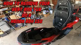 Снятие багажника Honda ADV