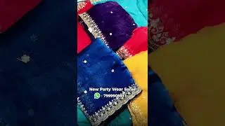 New Party Wear Saree 💃 || Bharkadevi Saree Showroom 🏪 || #shorts #saree #partywear