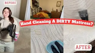 Deep Cleaning my Flatmate&rsquo;s Mattress : Room Reveal!
