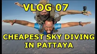 CHEAPEST SKYDIVING IN PATTAYA | MY FIRST SKY DIVE THRILLING EXPERIENCE | THAILAND TRAVEL GUIDE |