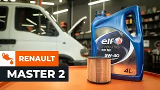 Como substituir no RENAULT MASTER 2 Van: filtro de óleo e óleo de motor? [TUTORIAL DA AUTODOC]