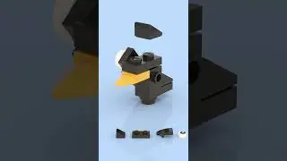 LEGO Tiny Raven 🦅✨ Cutest Mini Bird Ever Built! Watch It Fly! 🧱💨 #lego