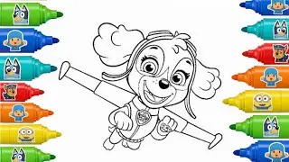 Easy Drawing Paw Patrol | Step by Step Kids Drawing 🖌️🐾