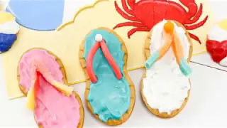 Summertime Flip Flop Cookies