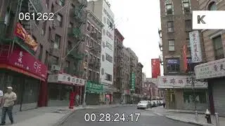 2010s New York, Chinatown, Early Morning Street Scenes