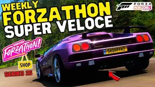 Forza horizon 5-How to complete Weekly FORZATHON SUPER VELOCE-#Forzathon-Playlist rewards-Series 25