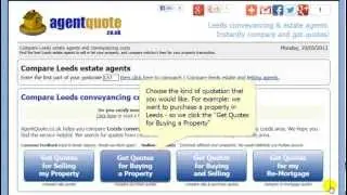 See how to compare Conveyancing Quotes using AgentQuote.co.uk