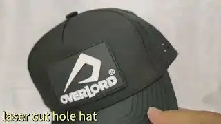 #NXCAPS #truckerhat Rubber Label Patch Laser Cut Hole Custom #baseballcap Golf Hat