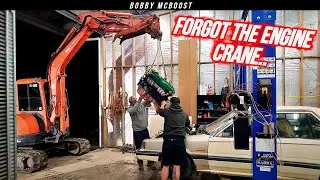 Worlds BEST Motor -Turbo Barra- Gets INSTALLED! Excavator was the only option.. Ep. 6