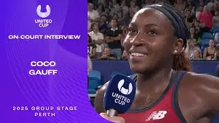 Coco Gauff's On-Court Interview | United Cup 2025 Group A