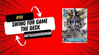 ONE TURN 5 CHECKS | MetalGarurumon Deck Profile BT15 | Digimon TCG!