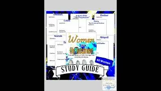 Women in the Old Testament Study Guide | 40 Women Scripture Workbook | Bible Study Printable | Co...