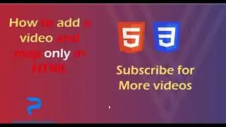Learn how to Embed Youtube video in HTML Only!! | Tutorial for beginners
