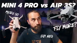 DRONES: DJI AIR 3S contra Mini 4 PRO? Qual Micro SD | Vale a pena Fly more?  | Vertical NEO Q&A